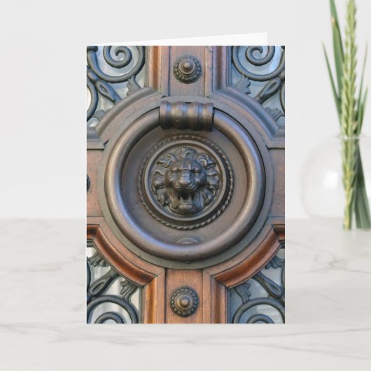 Knock - Lötentür-Knopfkappe auf der Innenseite Karte (Vorderseite)