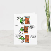 Knock Olive You Anniversary Grußkarte