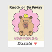 Knock or Go Away Aufkleber (Blatt)