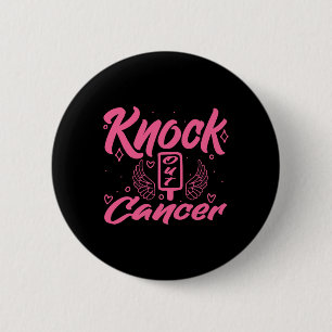 Knock out Cancer Brustkrebs Button
