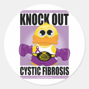 Knock Out Cystische Fibrose Runder Aufkleber
