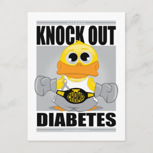 Knock-out-Diabetes Postkarte