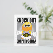 Knock Out Emphysema Postkarte (Stehend Vorderseite)