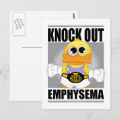 Knock Out Emphysema Postkarte (Vorne/Hinten)