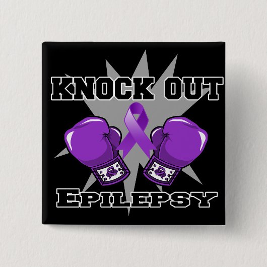 Knock Out Epilepsie Button (Vorderseite)