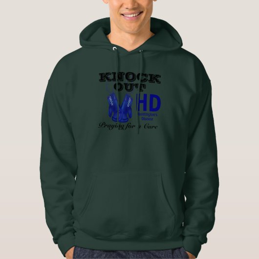 Knock Out Huntington's Disease HD Awareness Hoodie (Vorderseite)