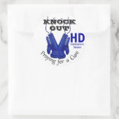 Knock Out Huntington's Disease HD Awareness Runder Aufkleber (Tasche)