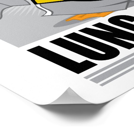 Knock Out Lungenkrebs Poster (Ecke)