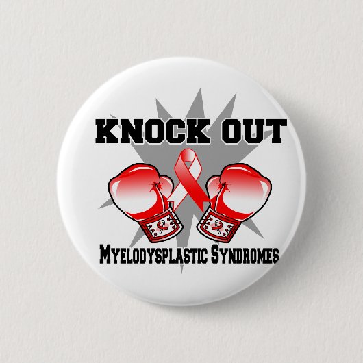 Knock Out Myelodysplastic Syndrome Button (Vorderseite)