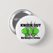 Knock Out Non-Hodgkin-Lymphom Button (Vorne & Hinten)
