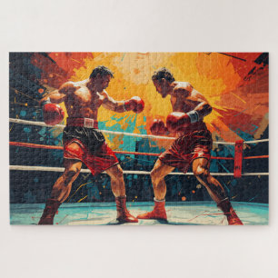 Knock-out-Runde: Boxaktion Puzzle