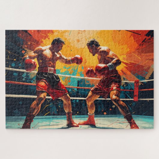 Knock-out-Runde: Boxaktion Puzzle (Horizontal)