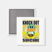 Knock Out Suicide Magnet (Vorderseite/Rückseite)