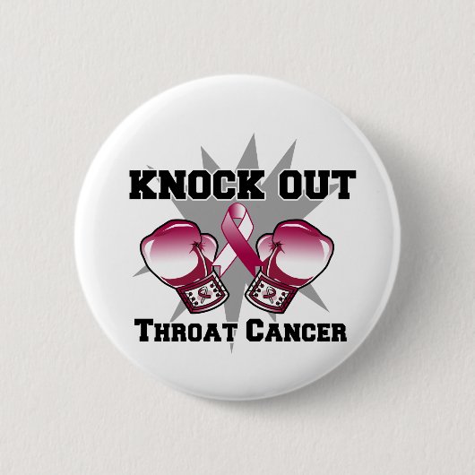 Knock Out Throat Cancer Button (Vorderseite)