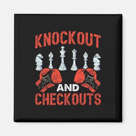 Knock-out- und Checkout-Schachboxen Magnet (Vorne)