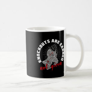 Knock-outs werden verdient, ohne Boxkampf-Moti Kaffeetasse
