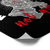 Knock-outs werden verdient, ohne Boxkampf-Moti Poster (Ecke)