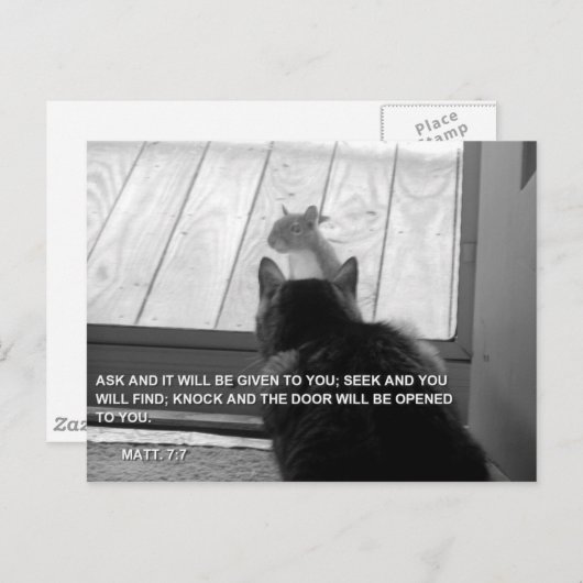 KNOCK POSTKARTE (Vorne/Hinten)