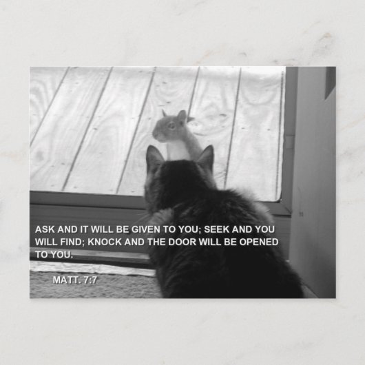 KNOCK POSTKARTE (Vorderseite)