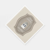 Knock und die Tür wird sich öffnen - Papier Napkin Serviette (Ecke)