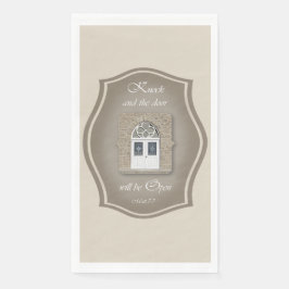 Knock und die Tür wird sich öffnen - Papier Napkin Serviette