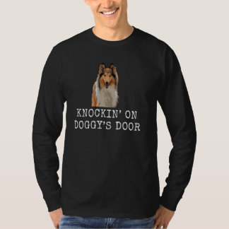 Knockinu2019 on Doggyu2019S Door Funny Dog Vater u T-Shirt