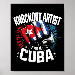 Knockout Artist aus Kuba Boxstolz Poster