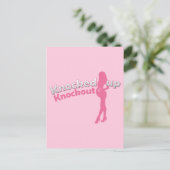 Knockout Baby Shower Mama-to-be Einladungspostkarte (Stehend Vorderseite)