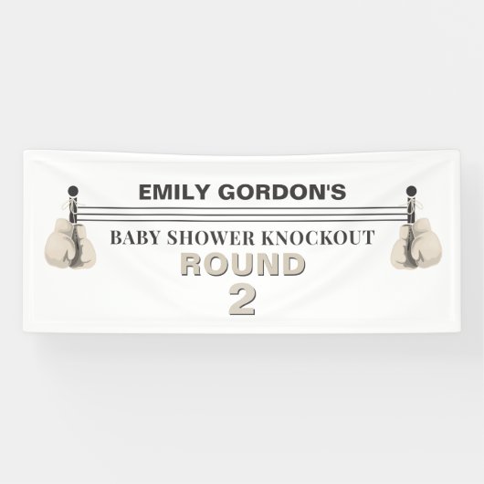 Knockout-Banner für Babydusche Banner (Horizontal)