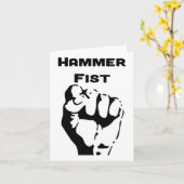 Knockout Boxhammer Faust Karte (Gelbe Blume)