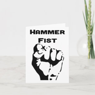 Knockout Boxhammer Faust Karte