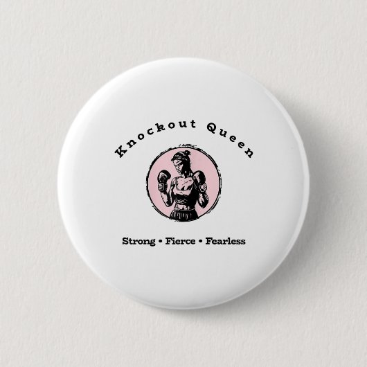 Knockout Queen Button (Vorderseite)