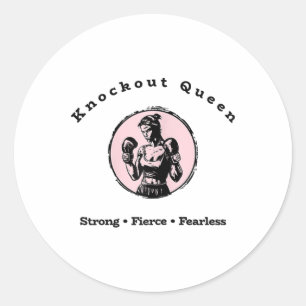 Knockout Queen Runder Aufkleber