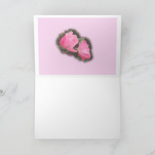 Knockout-Rose Denken Sie an Sie oder an irgendeine Karte (Innenseite)