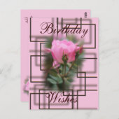 Knockout-Rose und Schokolade-Postkarte - anpassen Postkarte (Vorne/Hinten)