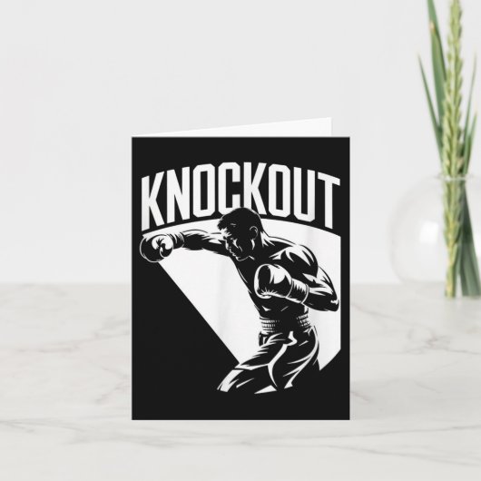 Knockout - Stolz, Ruhm, Meisterschaft Cool Boxen Karte (Vorderseite)