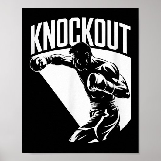 Knockout - Stolz, Ruhm, Meisterschaft Cool Boxen Poster (Vorne)