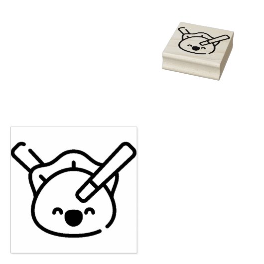 Knödel Gummistempel (Stempel)