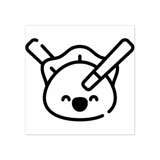 Knödel Gummistempel (Prägung)