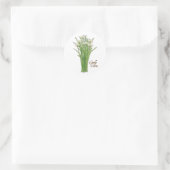 Knolic Chives Herb Round Stickers (Tasche)