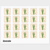 Knolic Chives Herb Square Sticker (Blatt)