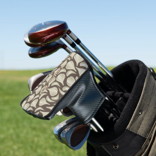 Knolic Woodcut Pattern Golf Head Cover Golf Headcover (In Situ)