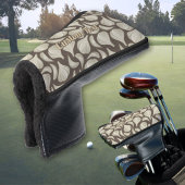 Knolic Woodcut Pattern Golf Head Cover Headcover