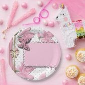 Knollenrosa Pappteller (Party)