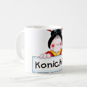 Knonichiwa Kaffeetasse (Vorderseite Links)