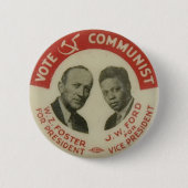 Knopf 1932 der Präsidentschaftswahl-CPUSA Button (Vorderseite)