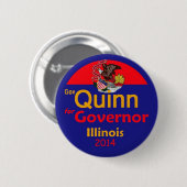 Knopf 2014 QUINNS Illinois Button (Vorne & Hinten)