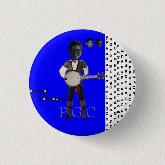 Knopf 2 Panda Grooming Company Button (Vorderseite)