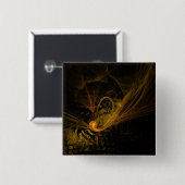 Knopf Abstrakte Breaking Point (Quadrat) Button (Vorne & Hinten)