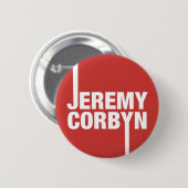 Knopf-Abzeichen-Arbeits-Party-Führer Jeremy Corbyn Button (Vorne & Hinten)